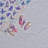 butterfly design nails